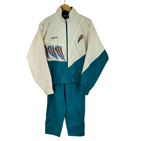 アディダス adidas 80~90s デサント製 ウインドブレーカー レディース M