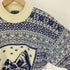ケンゾー KENZO 80-90S ノルディック柄 雪山 モックネック ウール ニット メンズ