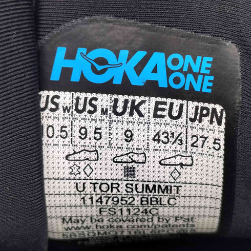ホカオネオネ HOKA ONE ONE TOR SUMMIT メンズ JPN:27.5