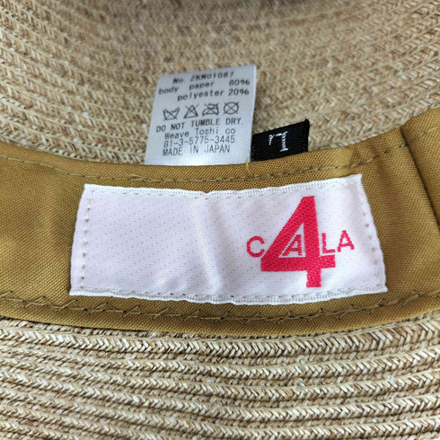 カシラ CA4LA リボン ストローハット レディース ONE SIZE