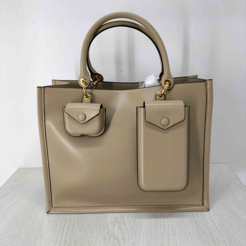 チャールズキース CHARLES & KEITH アンバー ダブルハンドルトート Avocado レディース