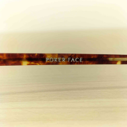 恒眸作 POKER FACE別注 鯖江 ハーフリム眼鏡 メンズ