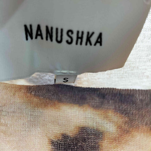 ナヌーシュカ nanushka L/S 総柄シアーハイネック レディース import:S