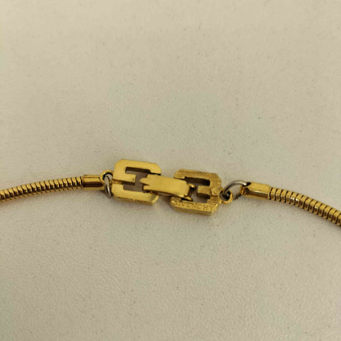 ジバンシィ GIVENCHY ゴールド デカロゴ ネックレス メンズ