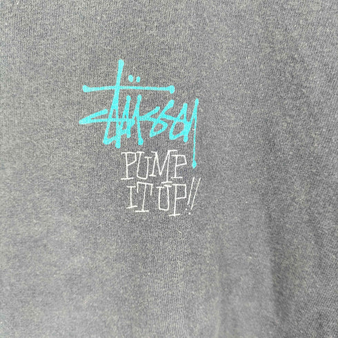 ステューシー Stussy 90s MADE IN USA 白タグ STUSNICS S/S Tシャツ PUMP IT UP メンズ JPN:L