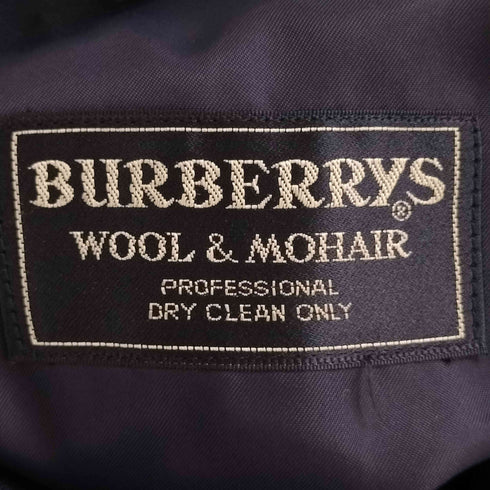 バーバリーズ BURBERRYS シングルブレスト 2B モヘア混 ウール テーラードジャケット メンズ AB7