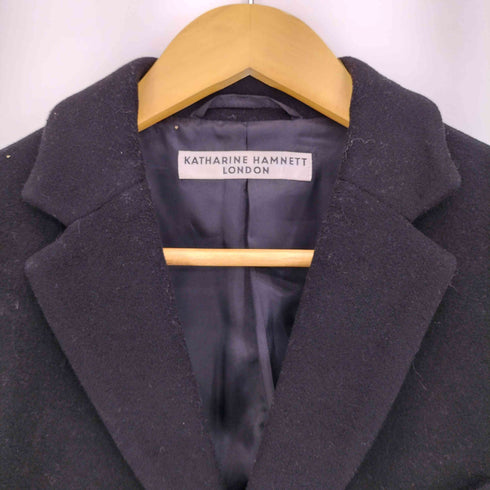 キャサリンハムネットロンドン KATHARINE HAMNETT LONDON 3B ウールチェスターコート メンズ import:S