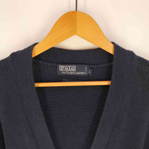 ポロバイラルフローレン Polo by RALPH LAUREN ポニー刺繍 コットンニット カーディガン メンズ import:L