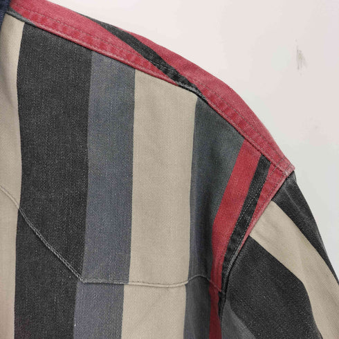 ラングラー Wrangler スナップボタン ストライプ ウエスタンシャツ メンズ import:XL
