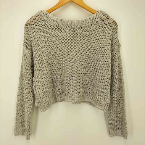 バビロン BABYLONE クロップトメッシュプルオーバー レディース