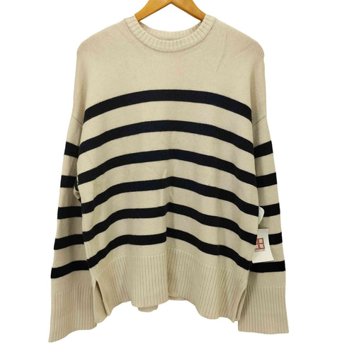 ザラ ZARA サイドスリット ボーダーニット レディース JPN:L