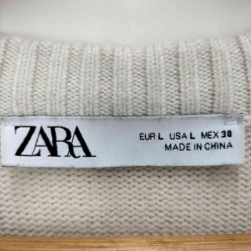 ザラ ZARA サイドスリット ボーダーニット レディース JPN:L