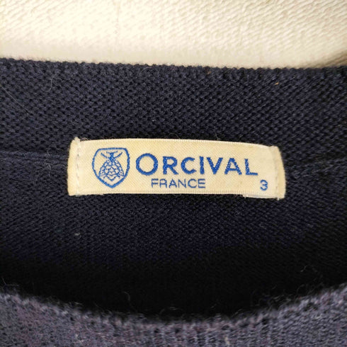 オーチバル ORCIVAL ポケット付き ボーダー ニット レディース