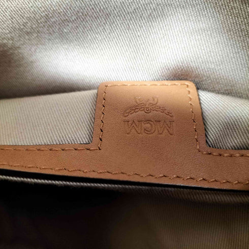 エムシーエム MCM Stark Backpack in Visetos ロゴ総柄レザーバックパック スターク レディース