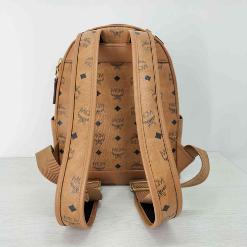 エムシーエム MCM Stark Backpack in Visetos ロゴ総柄レザーバックパック スターク レディース