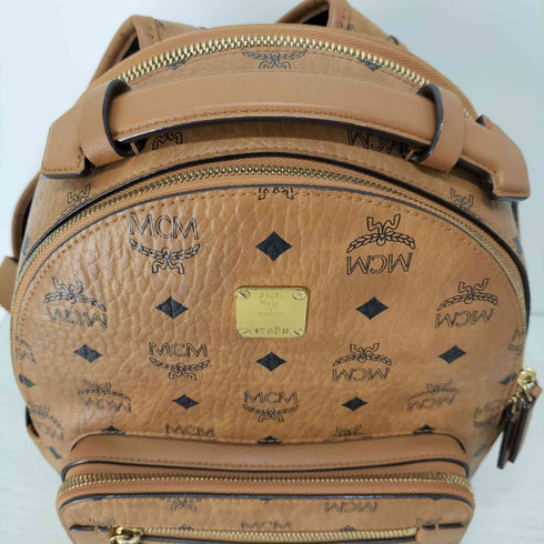 エムシーエム MCM Stark Backpack in Visetos ロゴ総柄レザーバックパック スターク レディース