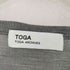 トーガアーカイブス TOGA ARCHIVES 変形デザイン シルク 丈ロング 半袖チュニックTシャツ レディース