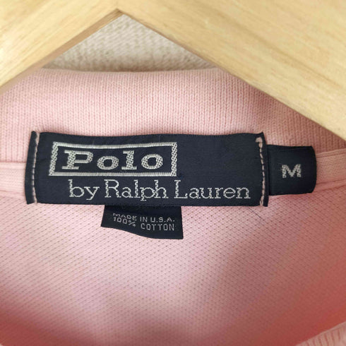 ポロバイラルフローレン Polo by RALPH LAUREN USA製 ポニー刺繍 鹿の子ポロシャツ メンズ import:M