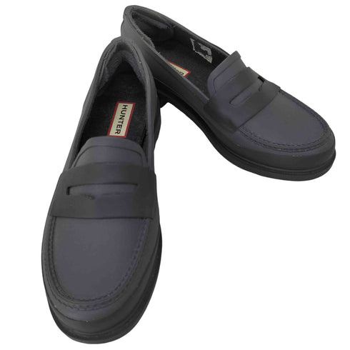 ハンター HUNTER REFINED CONTRAST PENNY LOAFERS リファインド コントラスト ペニー ローファー レインシューズ レディース EUR:37