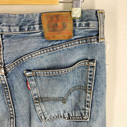 リーバイス Levis 日本製 J09E刻印 503 ジップフライ ストレートデニムパンツ メンズ US:32-33