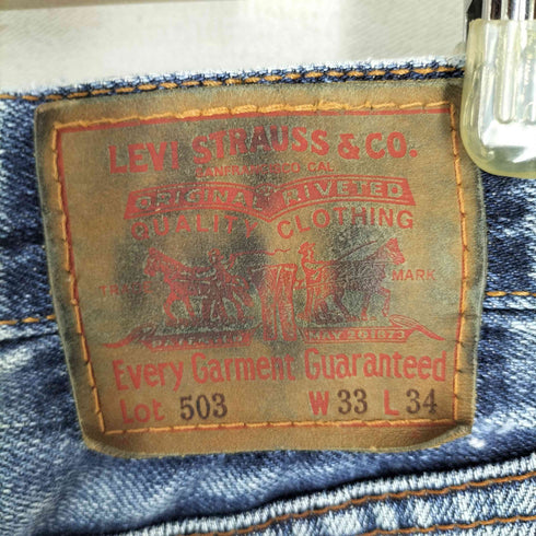 リーバイス Levis 日本製 J09E刻印 503 ジップフライ ストレートデニムパンツ メンズ US:32-33