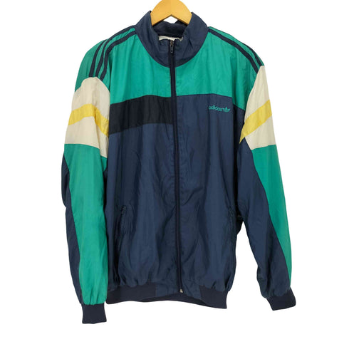 アディダスオリジナルス adidas Originals 80S~90S 万国旗タグ マルチカラーナイロンジップジャケット メンズ F186