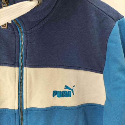プーマ PUMA ロゴ刺繍 マルチカラージップパーカー 配色 Y2K メンズ JPN:M