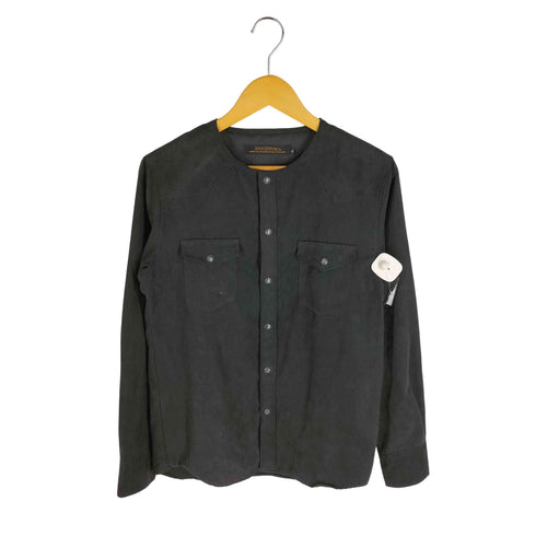 INDUSTRY&CO MADE IN JAPAN フェイクスエード ノーカラーシャツ メンズ JPN:L