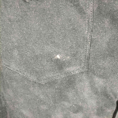 INDUSTRY&CO MADE IN JAPAN フェイクスエード ノーカラーシャツ メンズ JPN:L