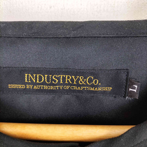 INDUSTRY&CO MADE IN JAPAN フェイクスエード ノーカラーシャツ メンズ JPN:L