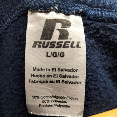 ラッセルアスレチック RUSSELL ATHLETIC フロント刺繍クロップドプルオーバーパーカー メンズ JPN:L
