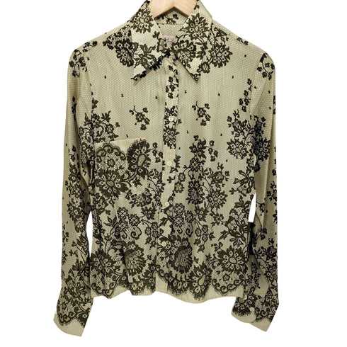 ポールスミス Paul Smith 総柄 レーヨンシャツ レディース EUR:40