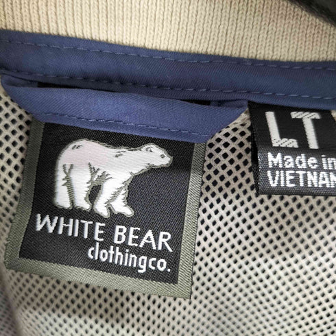 WHITE BEAR ポケットナイロンピステ 裏地メッシュ オーバーサイズ メンズ LT