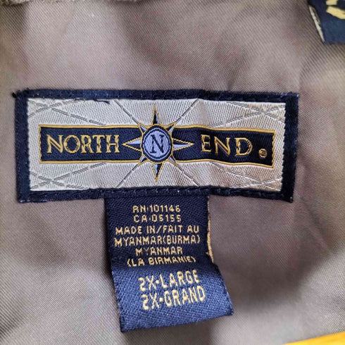 ノースエンド NORTH END 2XL ワンポイント刺繍 ポケットナイロンピステ 企業 オーバーサイズ メンズ 2XL