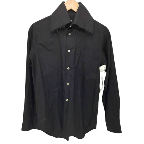 ジュンヤワタナベコムデギャルソン JUNYA WATANABE COMME des GARCONS AD2003 コットン L/S shirt カットオフ襟 レディース JPN:M