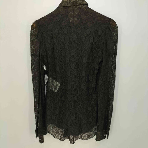 ジュンヤワタナベコムデギャルソン JUNYA WATANABE COMME des GARCONS AD2006 レーヨン混 L/S shirt 総レースパッチワーク 切替 レディース SS