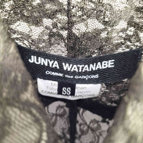 ジュンヤワタナベコムデギャルソン JUNYA WATANABE COMME des GARCONS AD2006 レーヨン混 L/S shirt 総レースパッチワーク 切替 レディース SS