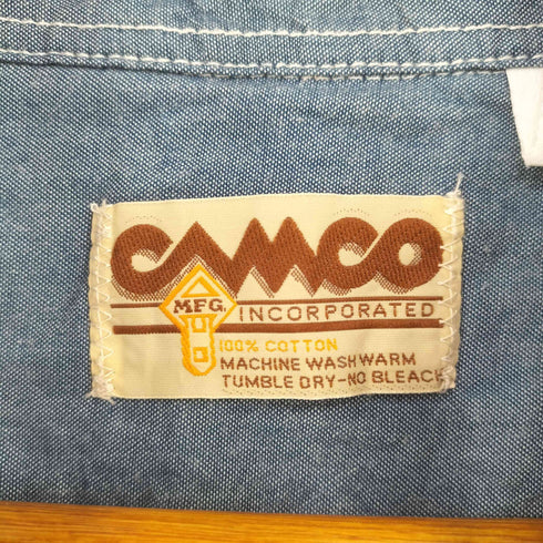 カムコ CAMCO シャンブレー ワークシャツ メンズ import:XL