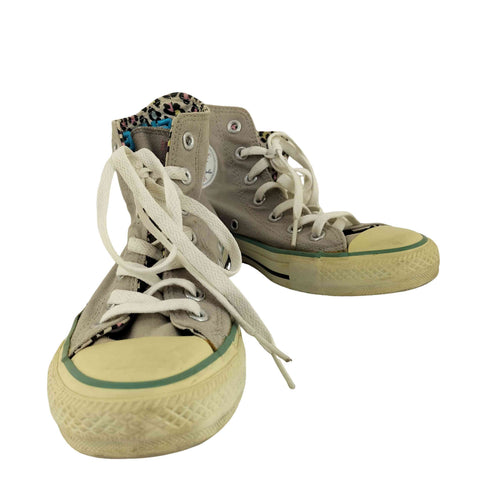 コンバース CONVERSE 裏地総柄 ハイカットスニーカー レディース JPN:24