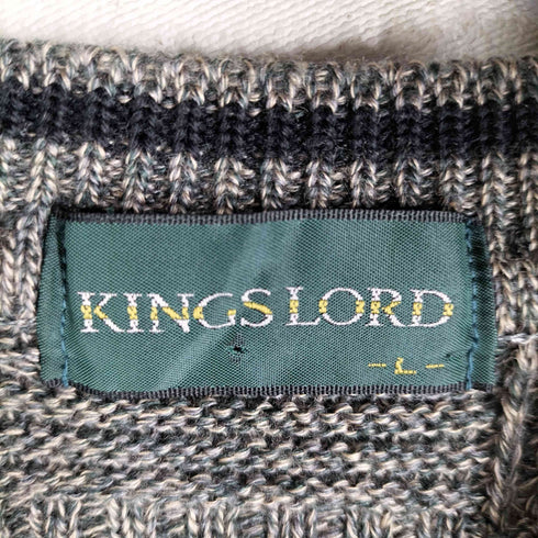 KINGS LORD OLD パッチワーク Vネックニット メンズ JPN:L