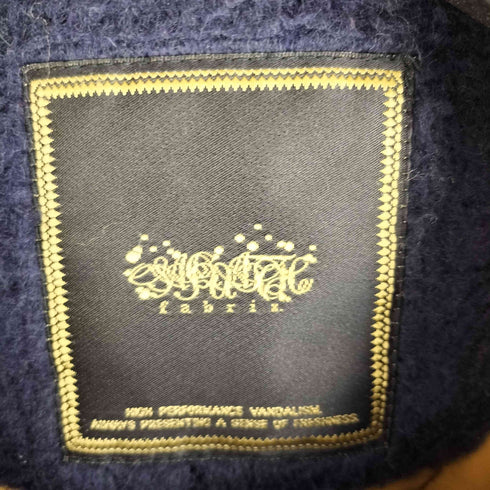 サスクワァッチファブリックス SASQUATCHfabrix. 11AW BOMBER ARM FUR JKT レザー切替 ファー ライダースジャケット メンズ JPN:L