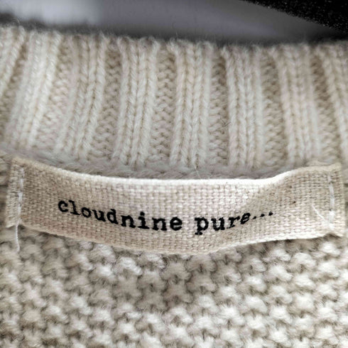 CLOUDNINE PURE ケーブル編みニットベスト レディース M-L