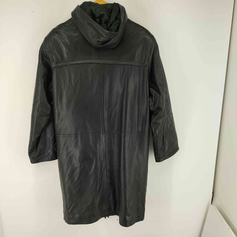 ノーティカ NAUTICA 90S レザーダッフルコート メンズ import:M