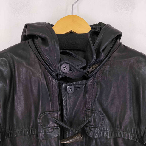 ノーティカ NAUTICA 90S レザーダッフルコート メンズ import:M