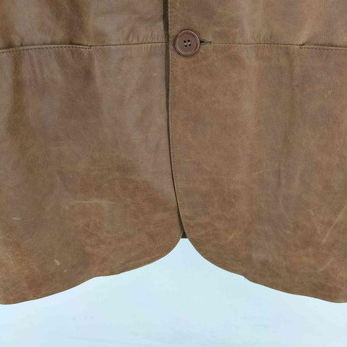 ザラ ZARA リアルレザージャケット メンズ import:L