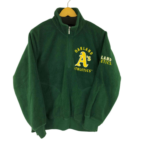 エムエルビー MLB フロント刺繍ハーフジップフリースプルオーバー メンズ import:XL