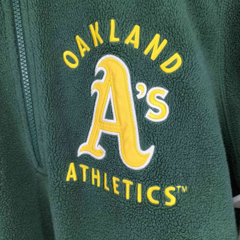 エムエルビー MLB フロント刺繍ハーフジップフリースプルオーバー メンズ import:XL