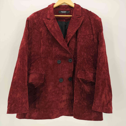 THELIGHT Velor Red Pain Doll Tailored Jacket レディース JPN:M