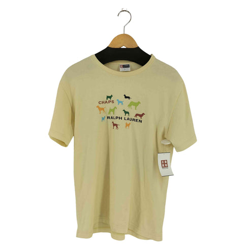 チャップスラルフローレン CHAPS RALPH LAUREN ドッグプリント S/S TEE メンズ JPN:L
