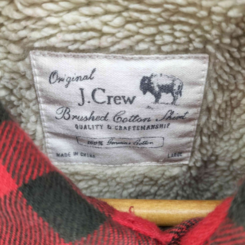 ジェイクルー J.CREW L/S 裏ボアチェックネルシャツ メンズ import:L